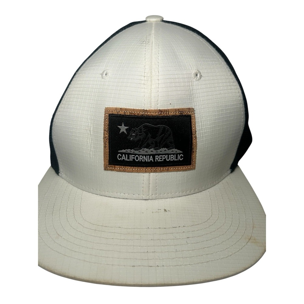 California Republic Cali Caps White/Black/ Gray SnapBack
